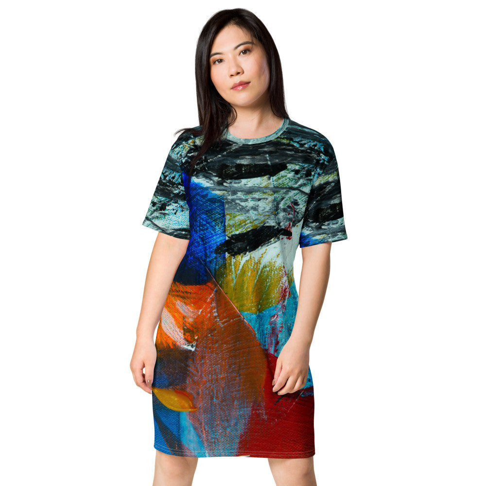 Gianneli Colours T-shirt dress-2