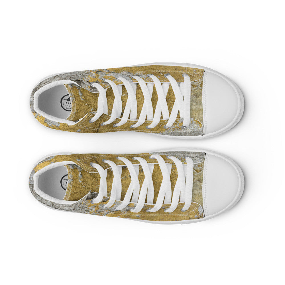 CLOCHARD Handmade Grunge Men’s High Top Canvas Shoes by Gianneli-8
