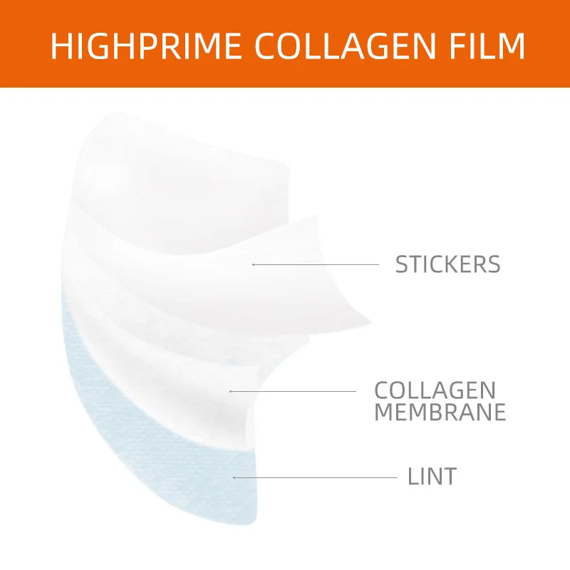 Papel de película de colágeno Soluble, mascarilla Facial completa, tela antienvejecimiento, relleno de colágeno reafirmante, cuidado Facial, 3/4 Uds.