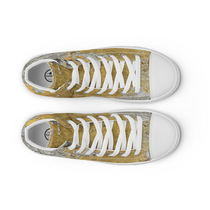 CLOCHARD Handmade Grunge Men’s High Top Canvas Shoes by Gianneli-8